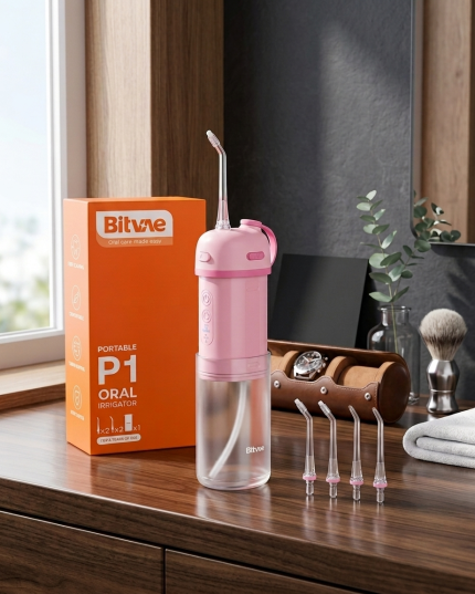Bitvae Portable Electric Flosser Portable Water Flosser for Teeth Bitvae P1 Water Flosser Travel Portable Electric Flosser